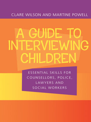 cover image of A Guide to Interviewing Children